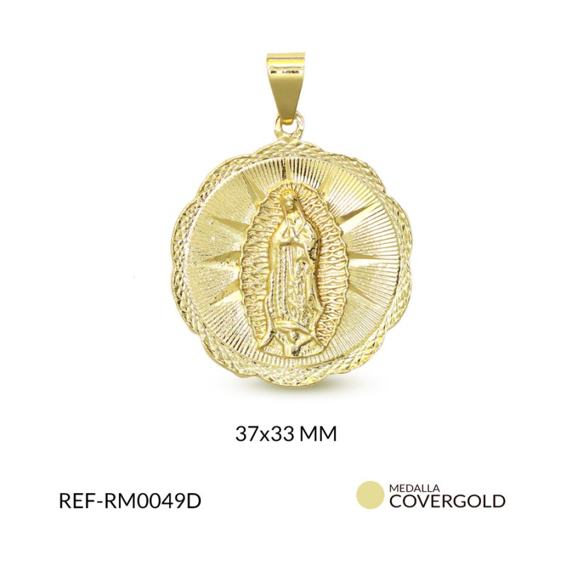 Medalla covergold virgen 37x33mm x und