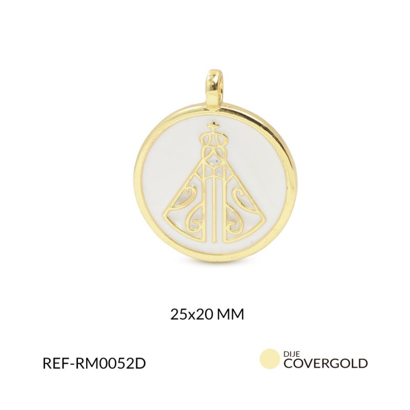 Medalla covergold virgen 25x20mm x und