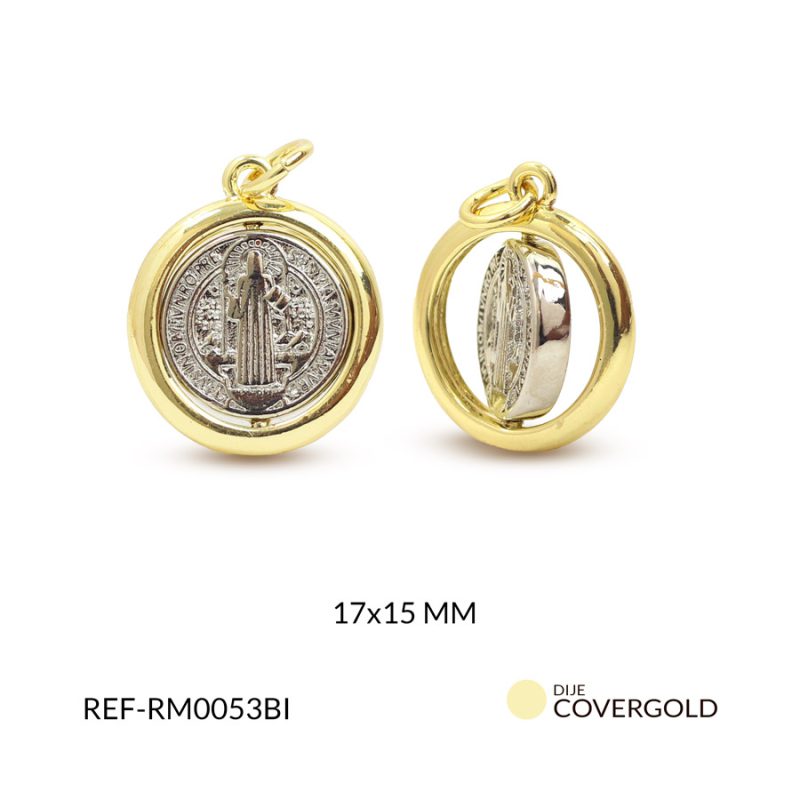 Medalla covergold san bénito 29x25mm x und