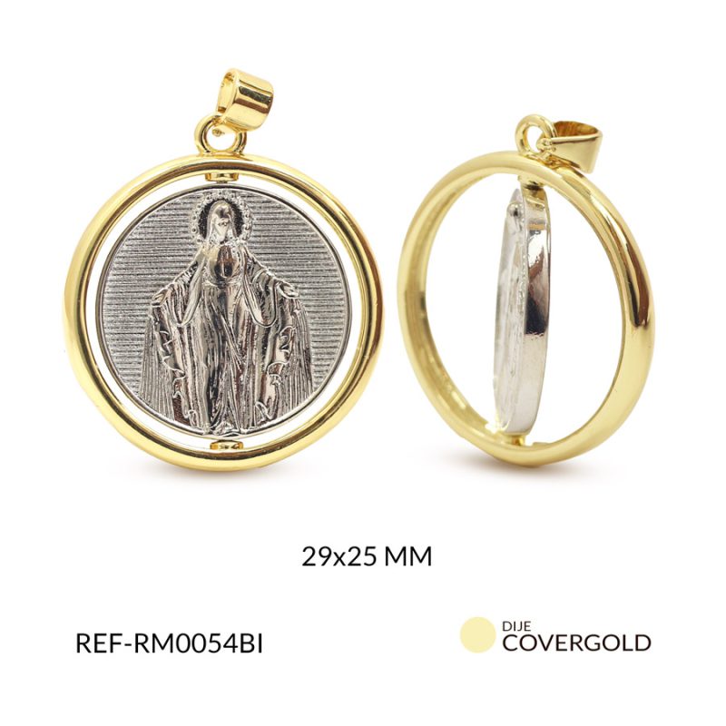 Medalla covergold virgen 29x25mm x und