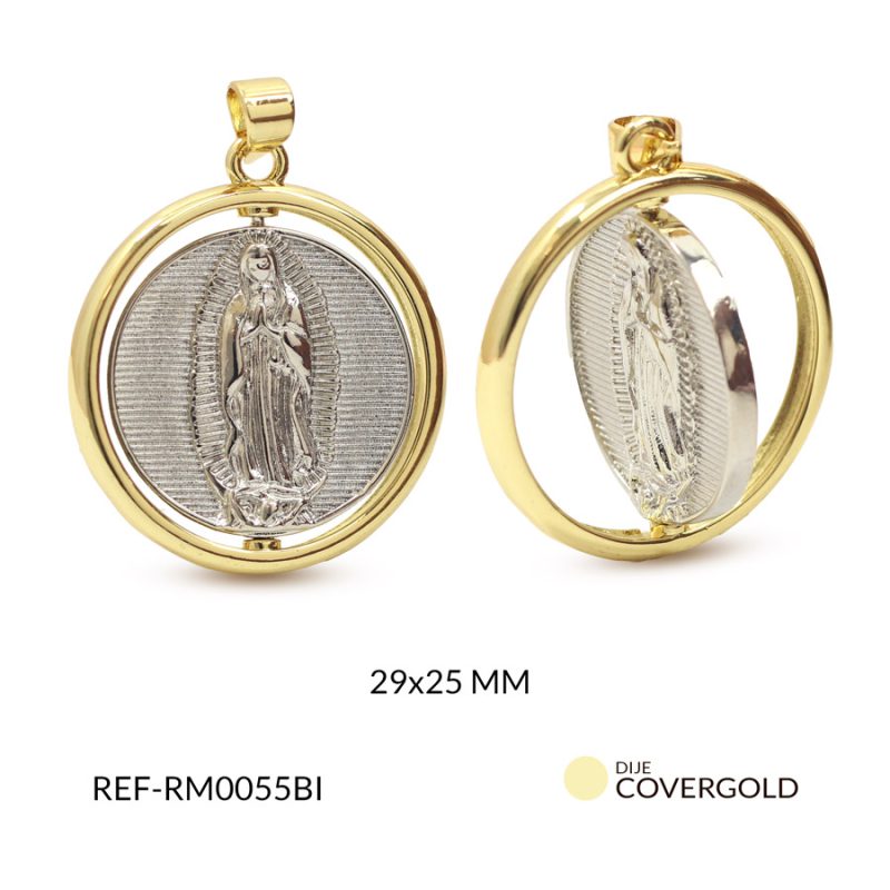 Medalla covergold virgen 29x25mm x und