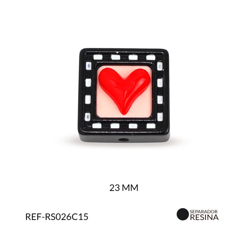 Separador resina cuadrado 23mm x und