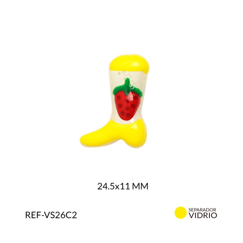 Separador vidrio bota 24.5x11mm x und