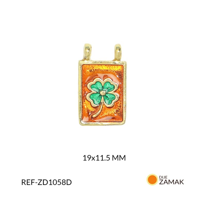 Dije zamak trébol 19x11.5mm x und