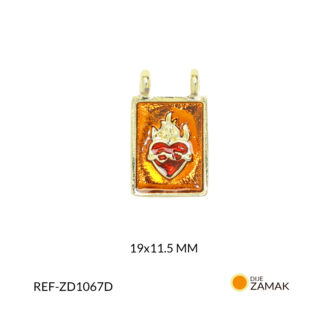 Dije zamak corazón 19x11.5mm x und