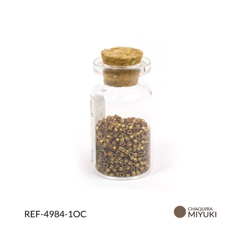 Chaquira Miyuki color oro cobrizo / x 5 gramos aproximado