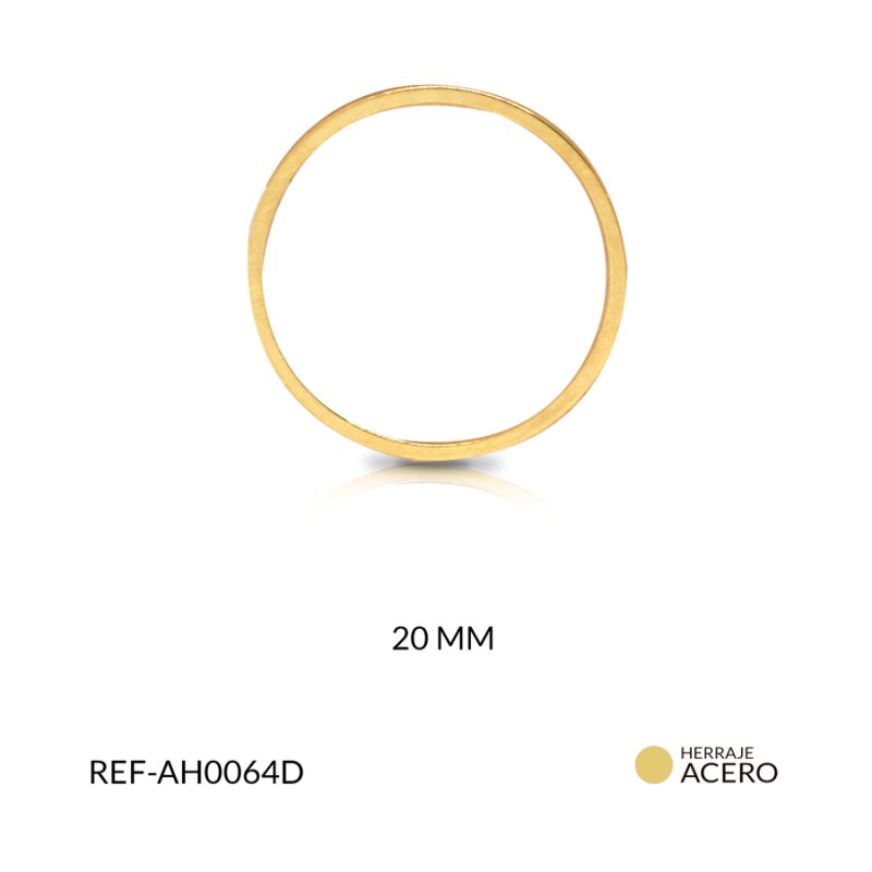 Herraje acero circulo 20mm x und