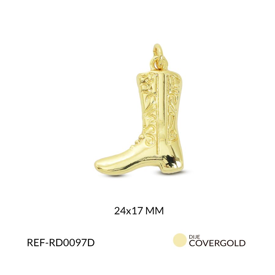 Dije covergold bota vaquera 24x17mm x und