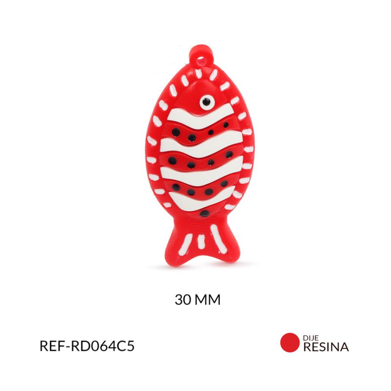 Dije acrílico pez payaso 49x22mm x und