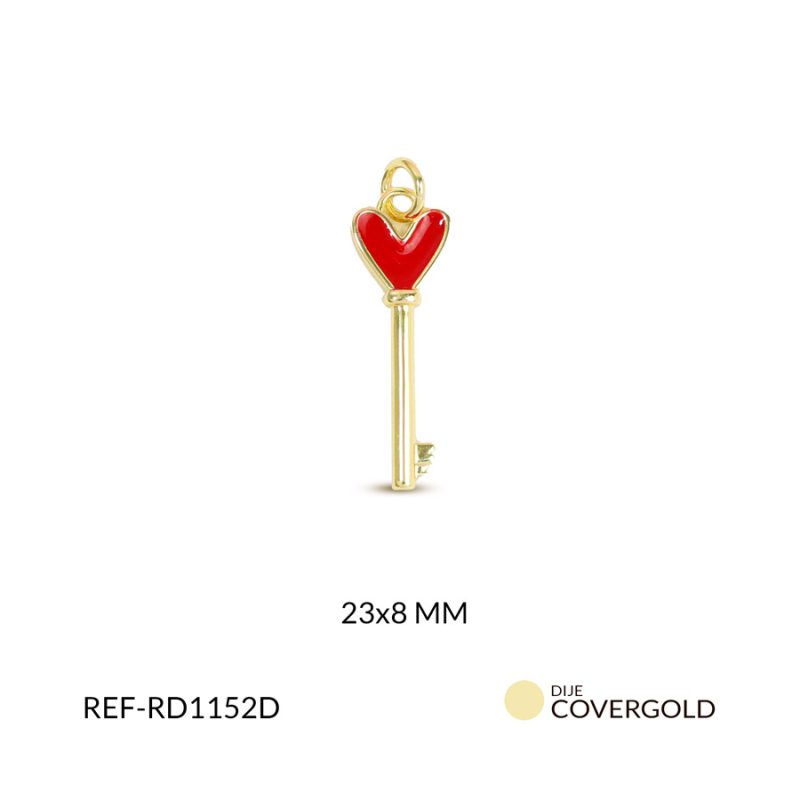 Dije covergold llave 23x8mm x und