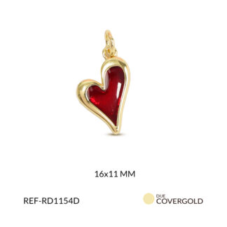 Dije covergold corazón 16x11mm x und