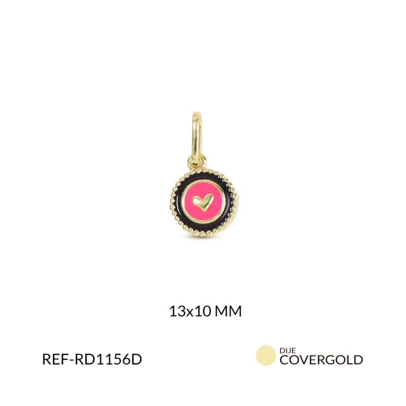 Dije covergold corazón 13x10mm x und
