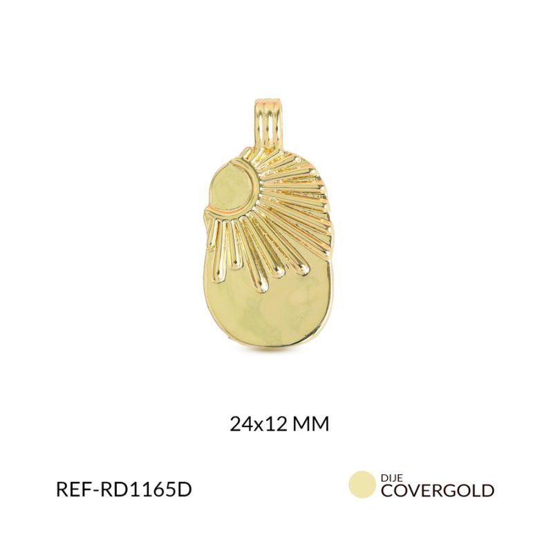 Dije covergold placa sol 24x12mm x und