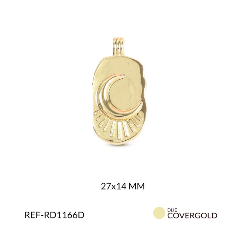 Dije covergold placa luna 27x14mm x und