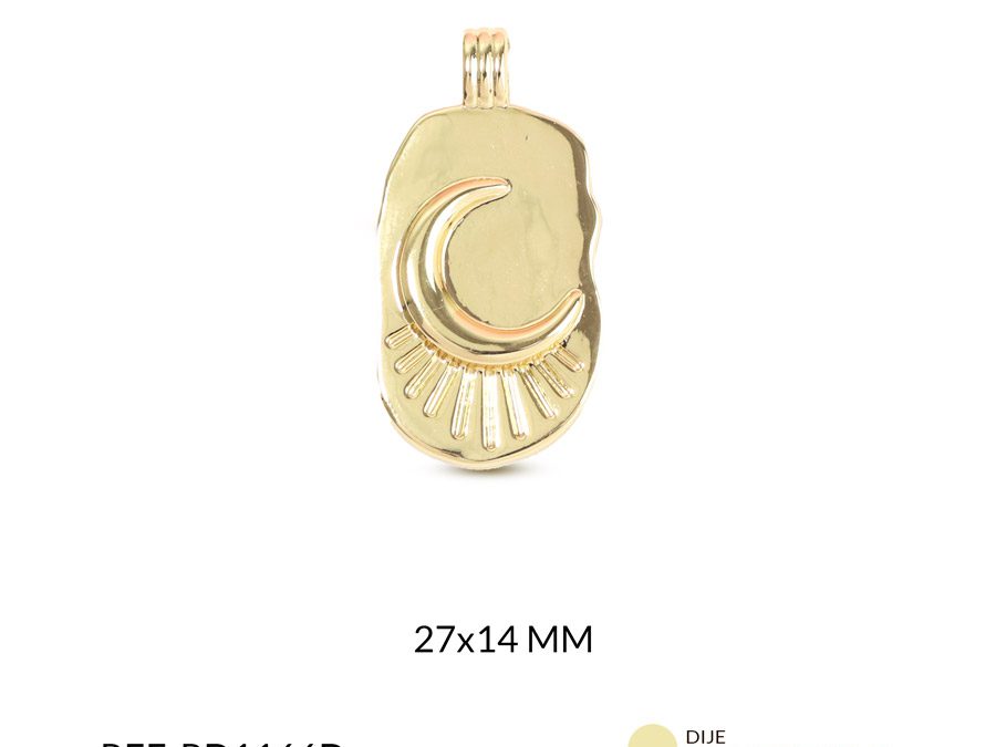 Dije covergold placa luna 27x14mm x und