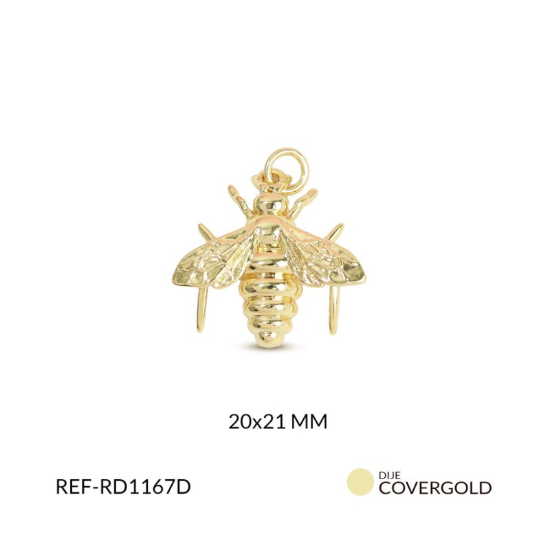 Dije covergold abeja 20x21mm x und