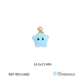 Dije covergold estrella 14.5x11mm x und