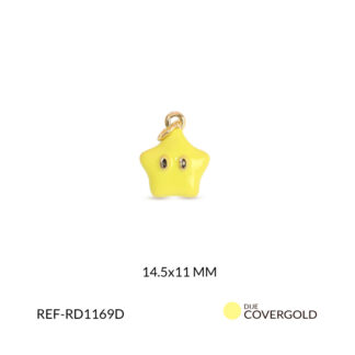 Dije covergold estrella 14.5x11mm x und
