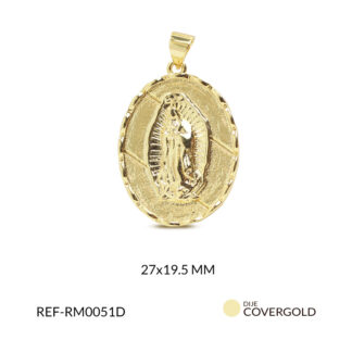 Medalla covergold virgen 27x19.5mm x und