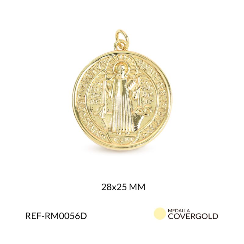 Medalla covergold san benito 23x28mm x und