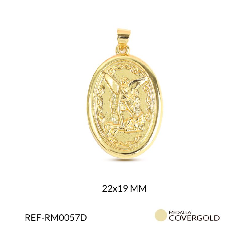 Medalla covergold san miguel arcángel 31x21mm x und