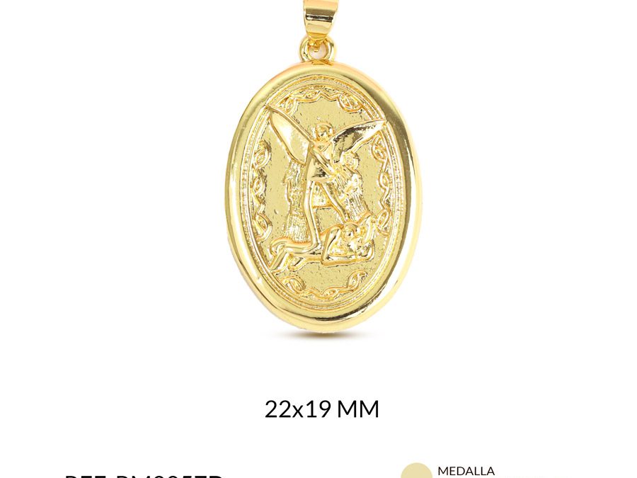 Medalla covergold san miguel arcángel 31x21mm x und