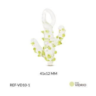Dije vidrio cactus 41x12mm x und