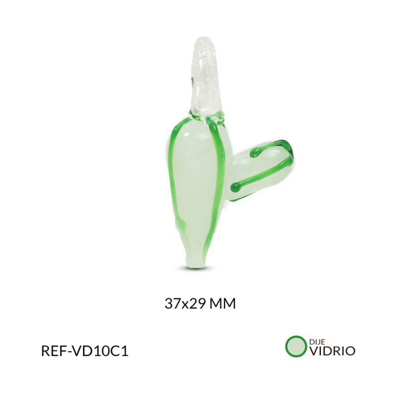 Dije vidrio cactus 37x29mm x und