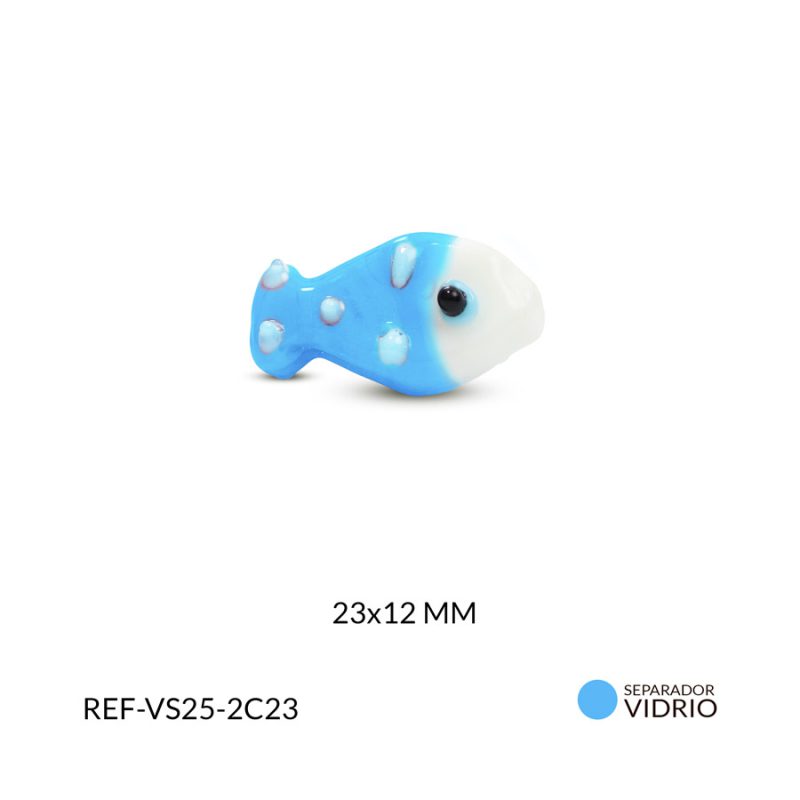 Separador vidrio pez 23x12mm x und