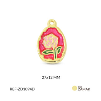 Dije zamak rosa 27x12mm x und
