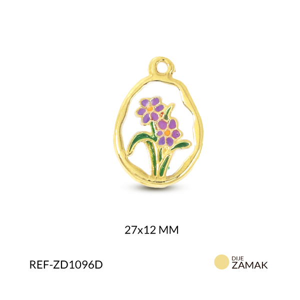 Dije zamak tulipán 27x12mm x und