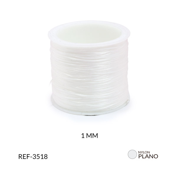 Nylon elastico plano 6mm rollo x50 metros
