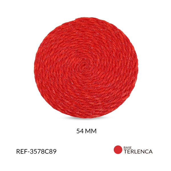 Base para arete terlenca 54mm naranja x par