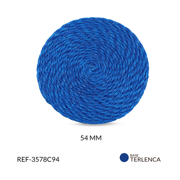 Base para arete terlenca azul zafiro 54mm x par