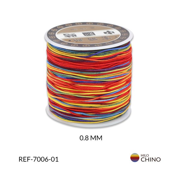 Hilo chino mixto fuerte 0.8mm rollo x90 metros