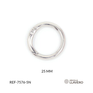 Argolla llavero redondo en hierro 25mm x und