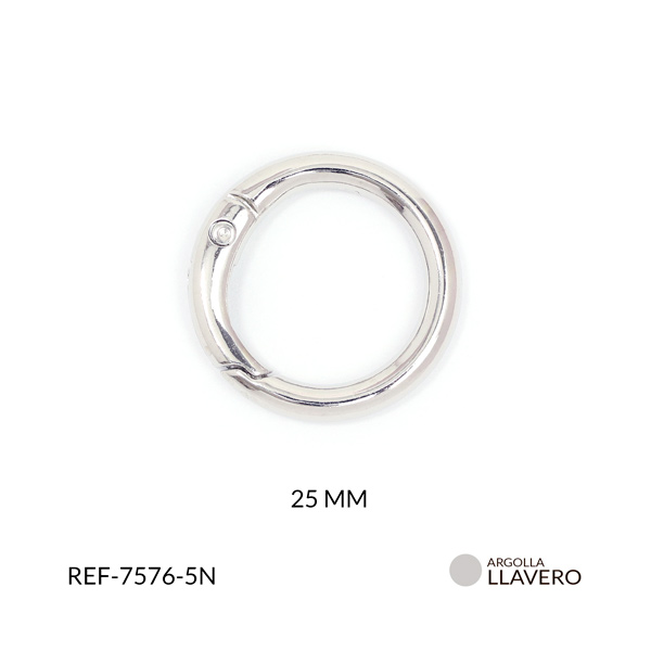 Argolla llavero redondo en hierro 25mm x und