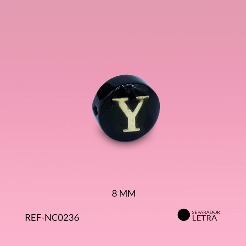 Separador nácar letra Y 8mm x und