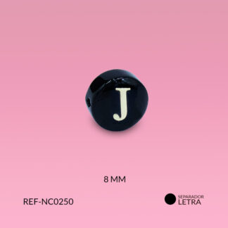 Separador nácar letra J 8mm x und