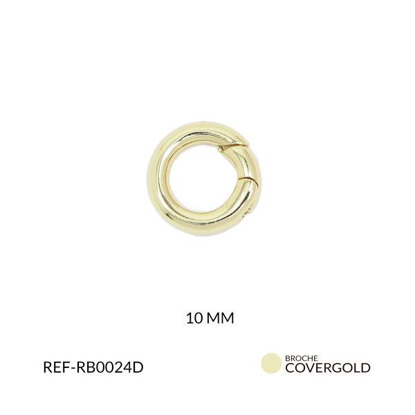 Broche covergold  mosquetón 10mm x und