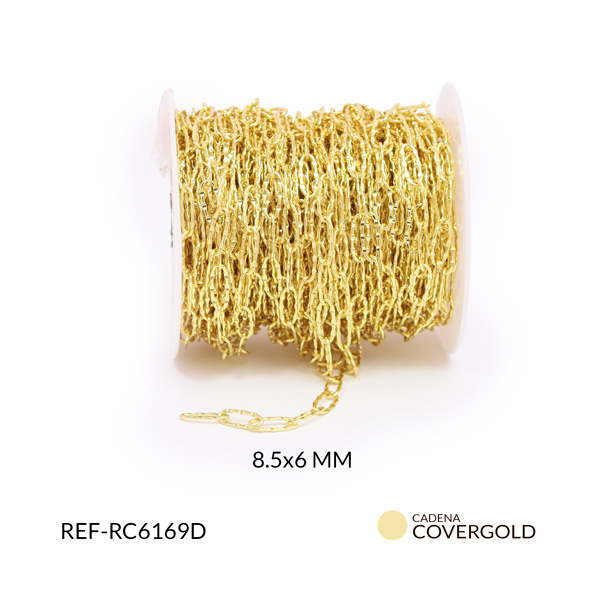 Cadena covergold eslabón redondo 8.5x6mm x metro