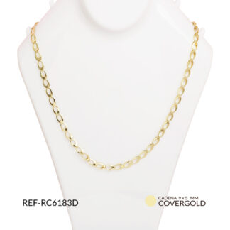Cadena covergold eslabón plano 9x5mm x und