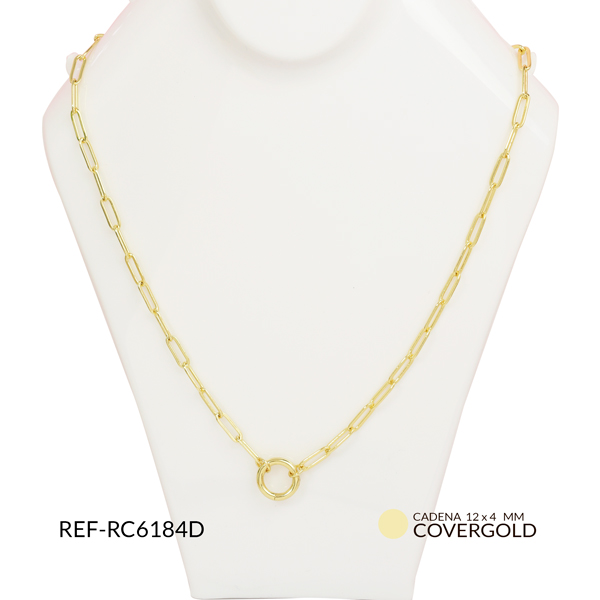 Cadena covergold eslabón ovalado 12x4mm x und