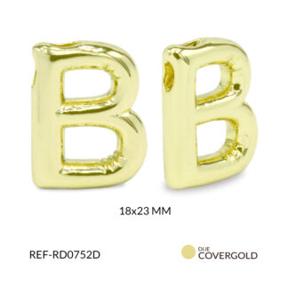 Dije covergold letra B 23x22mm x und