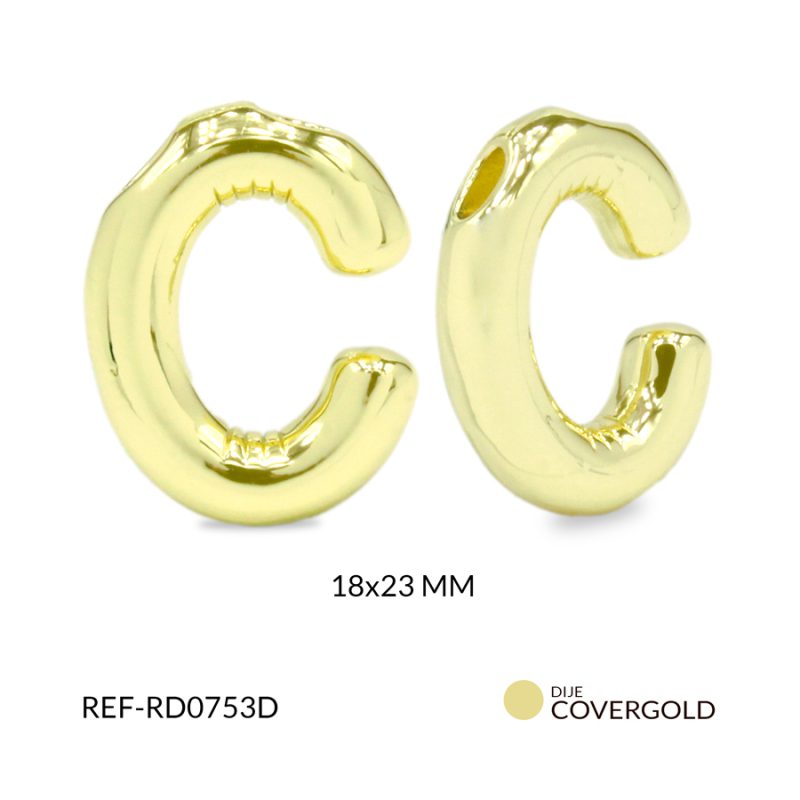 Dije covergold letra C 23x22mm x und
