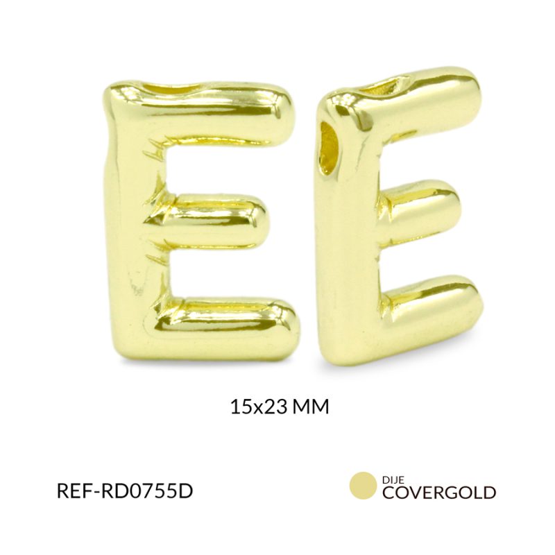Dije covergold letra E 23x22mm x und