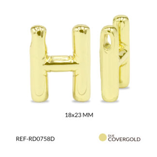 Dije covergold letra H 23x22mm x und