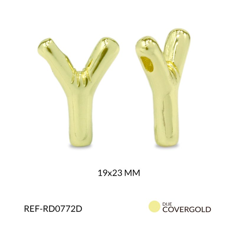 Dije covergold letra Y 23x22mm x und