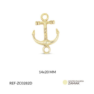 Centro pulsera zamak ancla frase love14x20mm x und