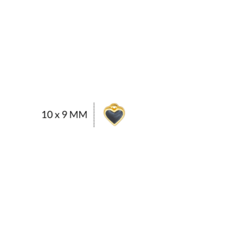 Dije zamak corazon 10x9mm x par